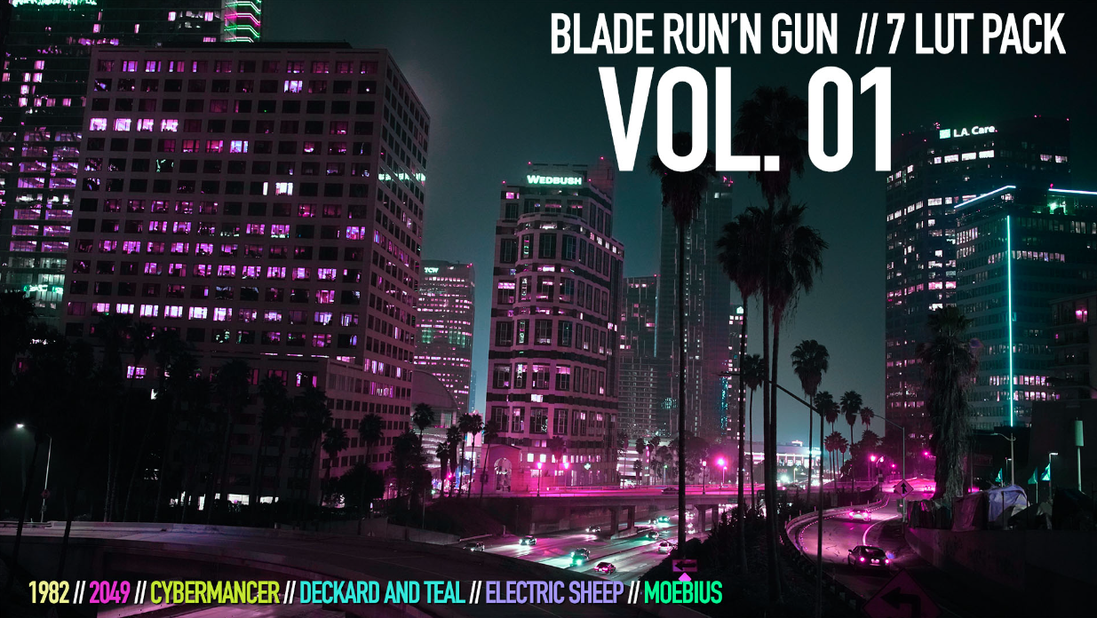 MakeArtNow – Blade Run’n Gun LUTs Pack 低光镜头银翼杀手