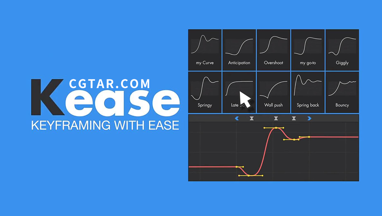 AE脚本：Aescripts Kease v1.0.10 关键帧曲线动画
