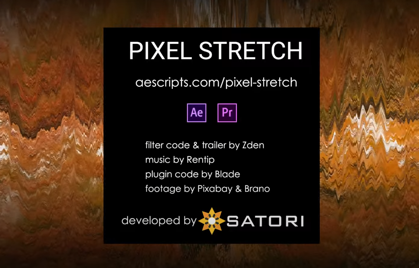 AE/PR插件：Aescripts Pixel Stretch v1.5.1 像素拉伸扭曲插件