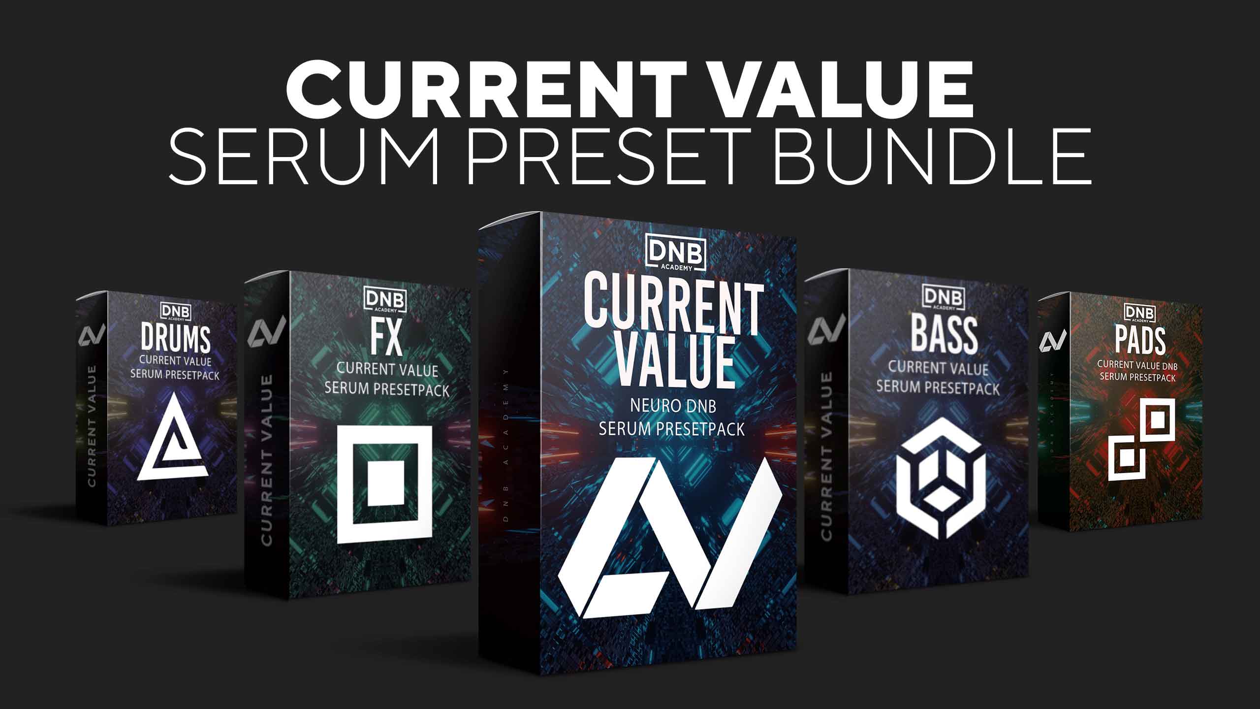 Dnb Academy Current Value Serum Preset Bundle 100多个预设 .WAV文件