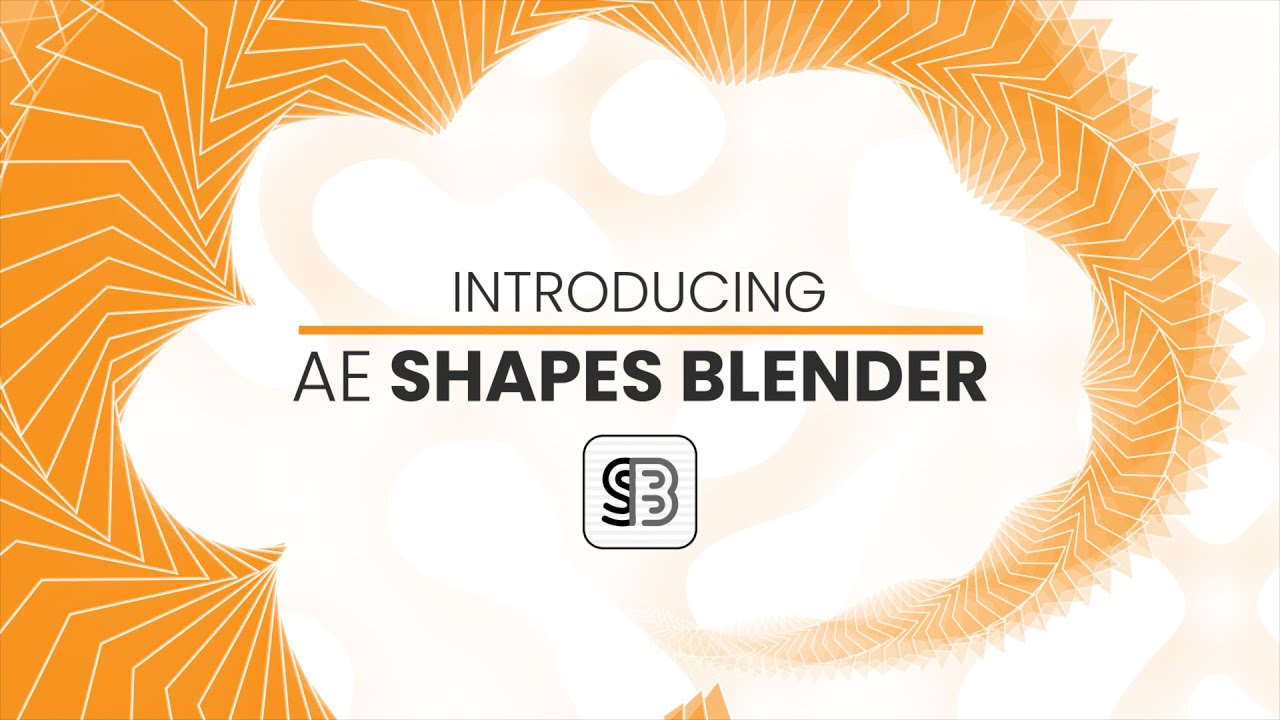 AE脚本：AEScripts AE Shapes Blender v1.0.2 图形扭曲变形融合