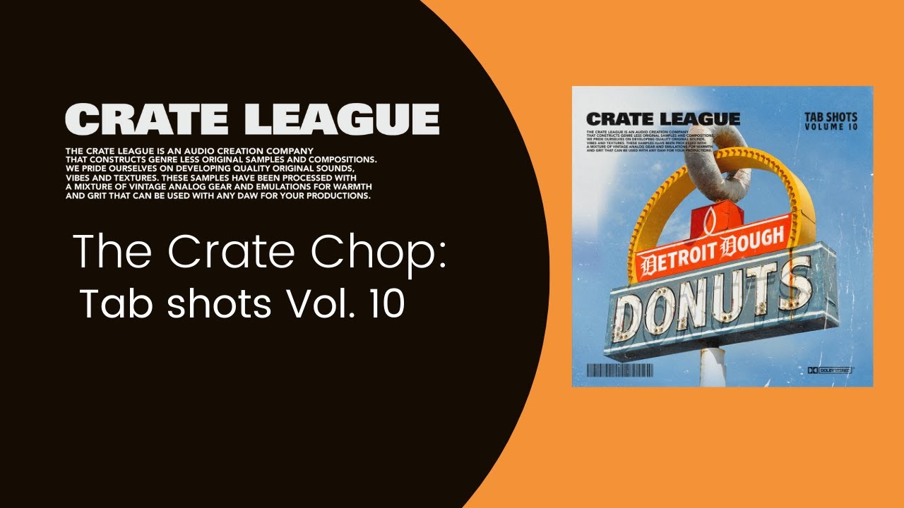 The Crate League Tab Shots Vol10 Detroit Dough Dpack 60个鼓音样本