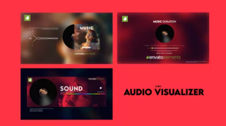 AE模板：Videohive Audio Visualizer 音频展示模板