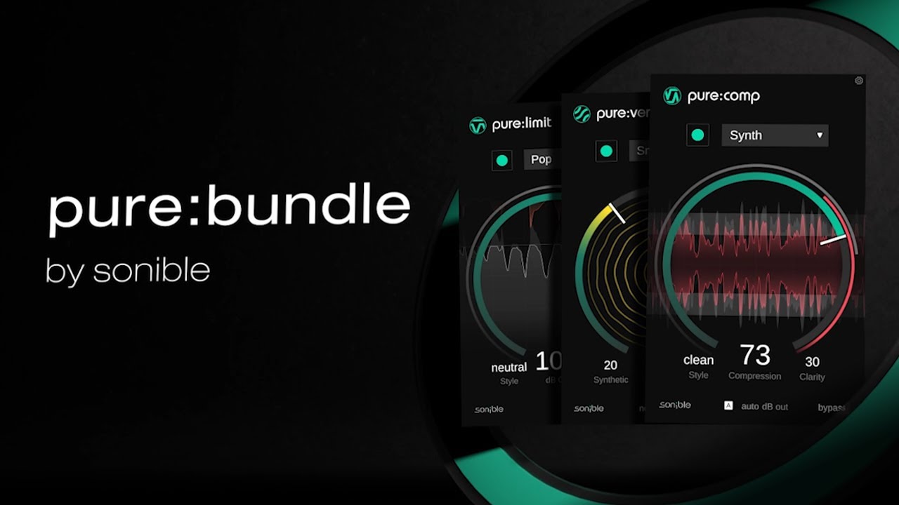 Sonible Pure Bundle v3.2023 AI音频混合捆绑插件包