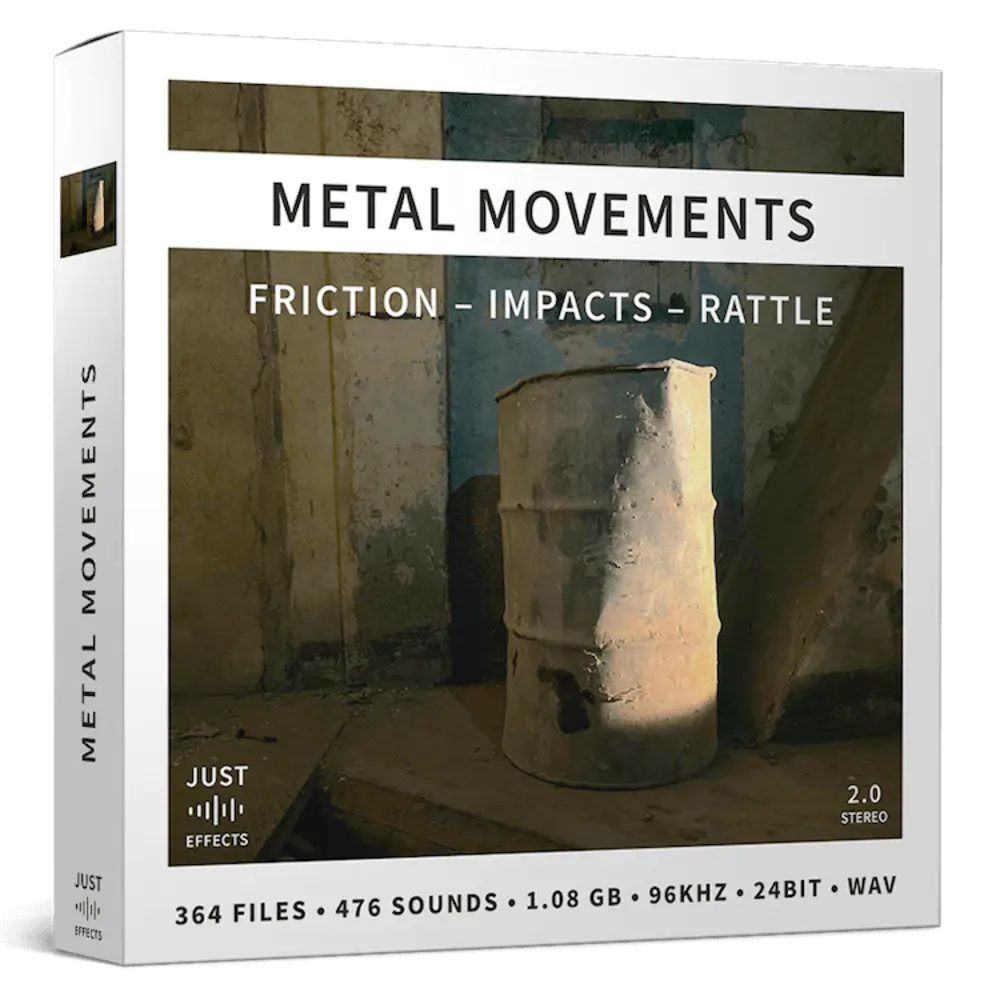 Just Sound Effects Metal Movements QUAD Version WAV 476种金属撞击音效