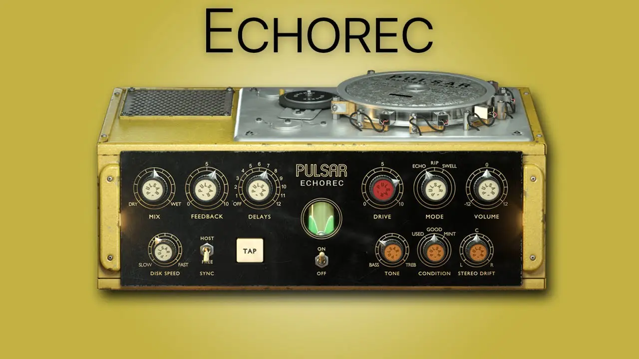 Pulsar Audio Pulsar Echorec v1.5.8 模拟延迟/回声音效器