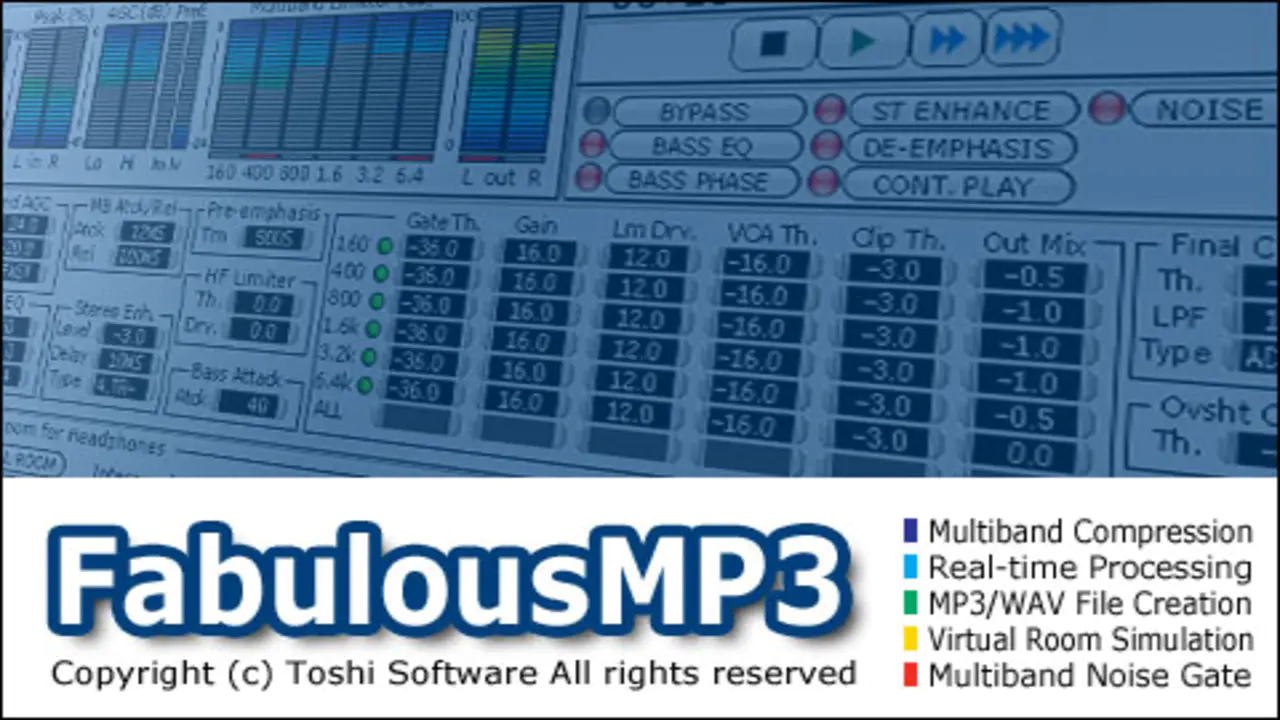 FabulousMP3 3.04.03 编码和解码软件