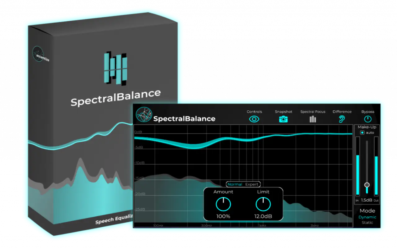 Accentize SpectralBalance v1.1.7 智能均衡器插件