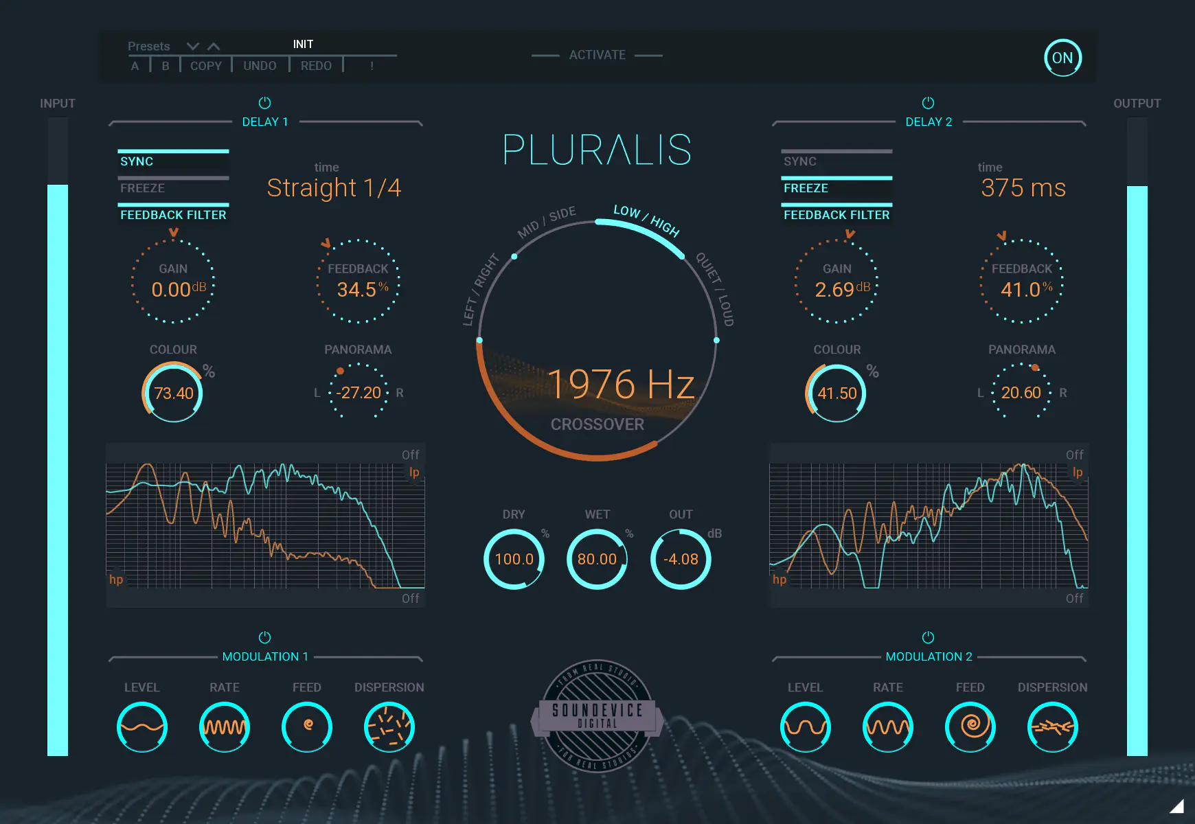 Soundevice Digital Pluralis v1.0.0 mac 分层延迟和效果音频插件