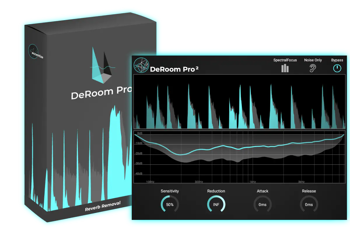 Accentize DeRoom Pro v2.0.7 混响和回声音频插件