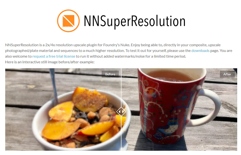 NNSuperResolution v3.3.0 for Nuke 图像超分辨率重建插件