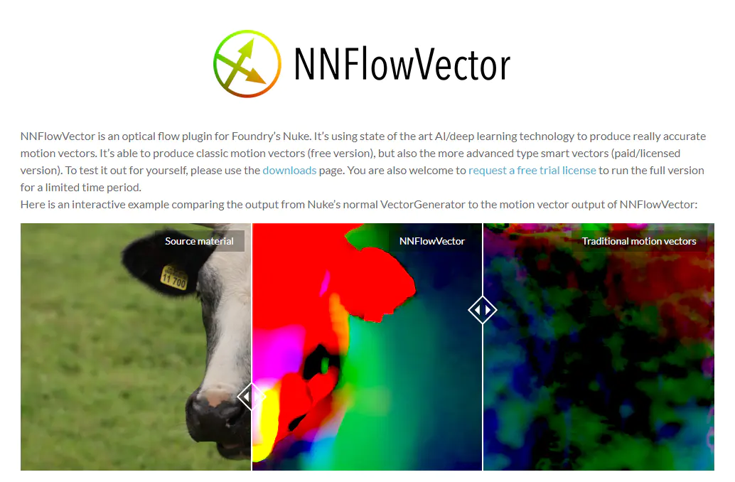 NNFlowVector v2.2.1 for Nuke 光流运动矢量插件