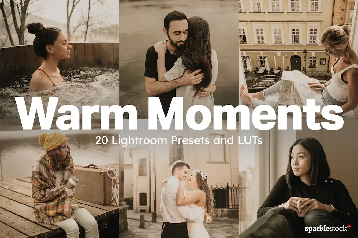 20 Warm Moments Lightroom Presets and LUTs 添温暖和舒适感风格预设包