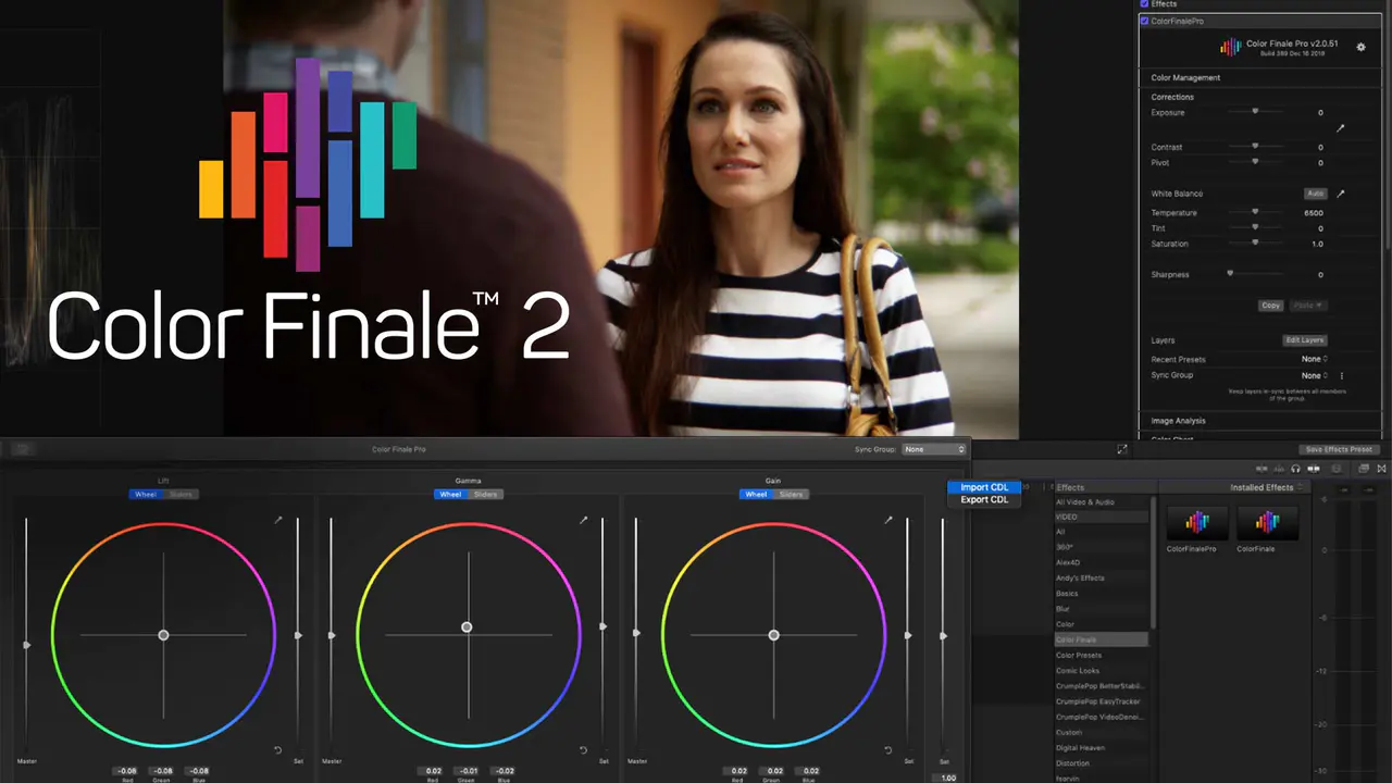 FCPX Color Finale Pro v2.2.8 视频后期制作色彩校正插件