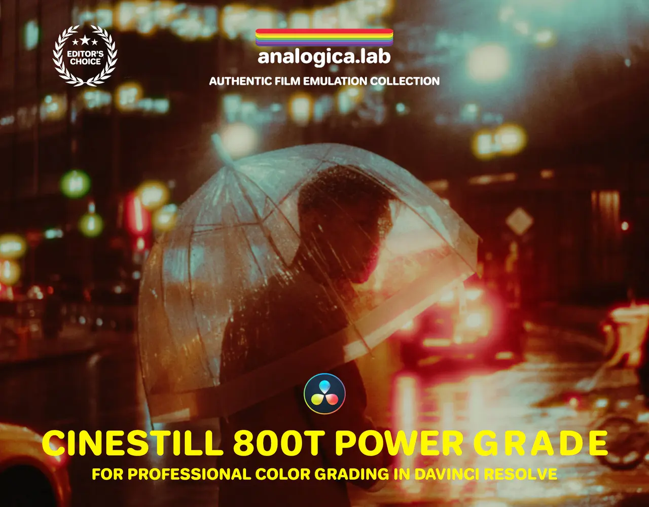 Analogica Lab – CINESTILL 800T Power Grade 模拟柯达胶片电影光晕仿真效果