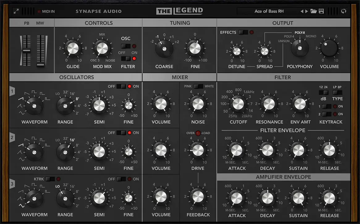 Synapse Audio The Legend v1.5.0 模拟合成器软件