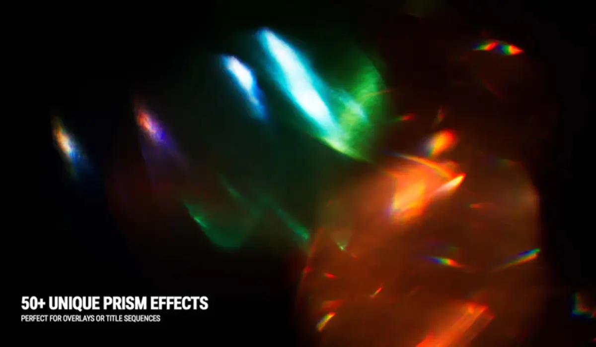 Video Milkshake Prism Effects Vol. I 50组6K彩色棱镜光晕效果卷