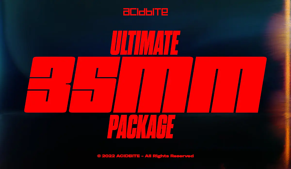 AcidBite – Ultimate 35mm Package 4K 35毫米颗粒120多种颗粒胶片烧伤过渡Luts包