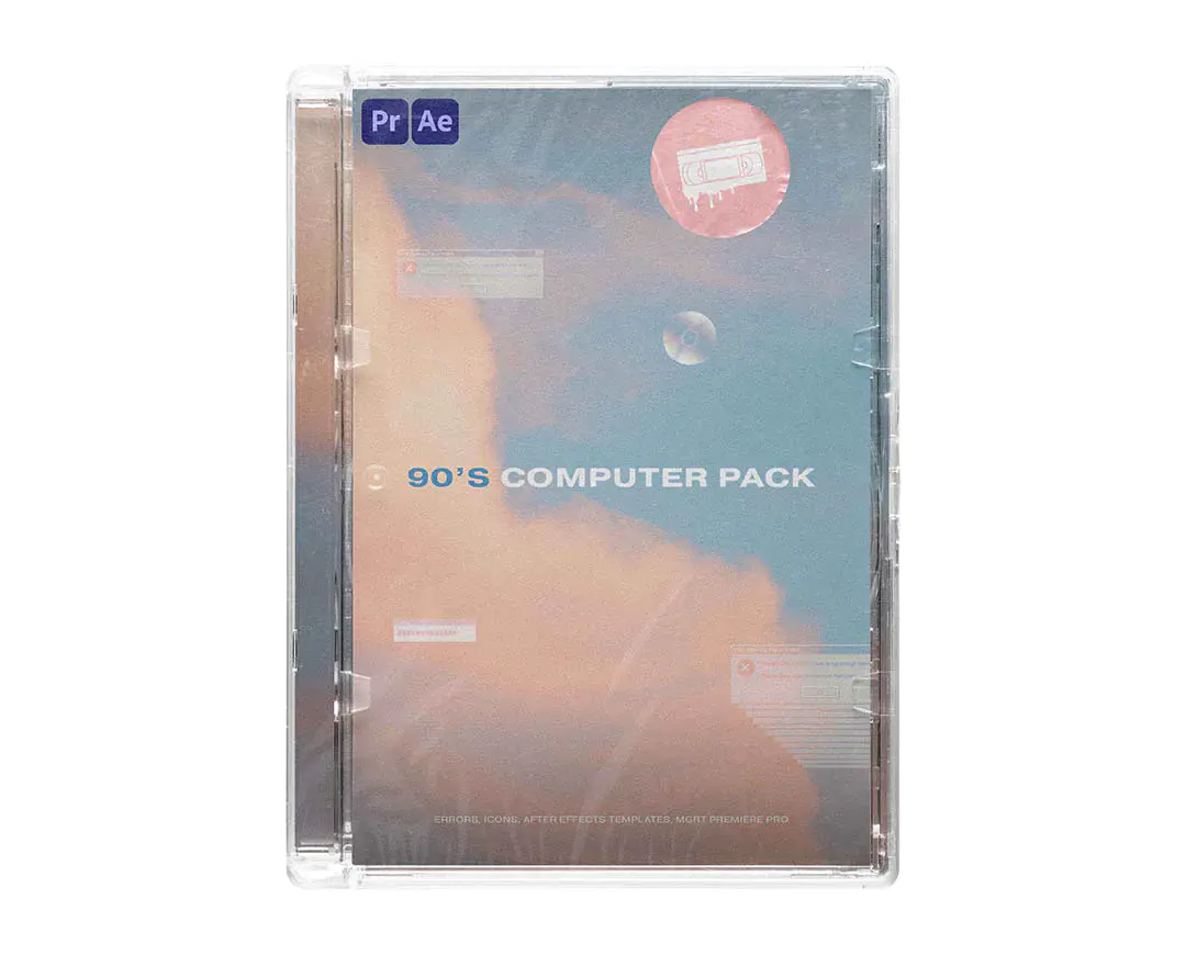 Video Milkshake – 90’s Computer Editing Pack  19组90年代计算机编辑包（错误、图标、模板）