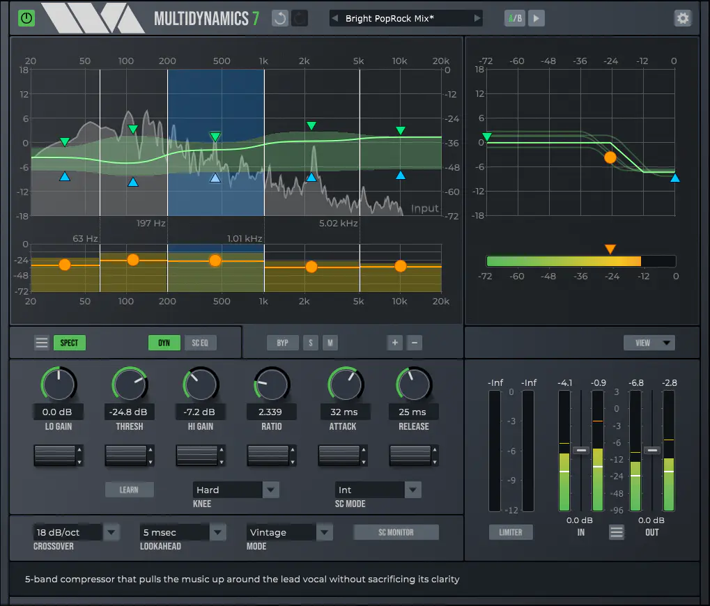 Wave Arts MultiDynamics 7 v7.04 多功能多频段动态处理器插件