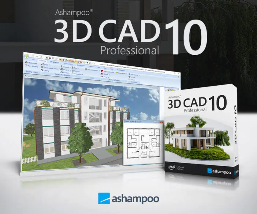 Ashampoo 3D CAD Professional v11.0  2D/3D CAD室内设计软件