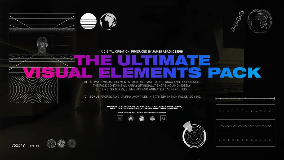 James Abadi Design – The Ultimate Visual Elements Pack – 4K 终极视觉元素包