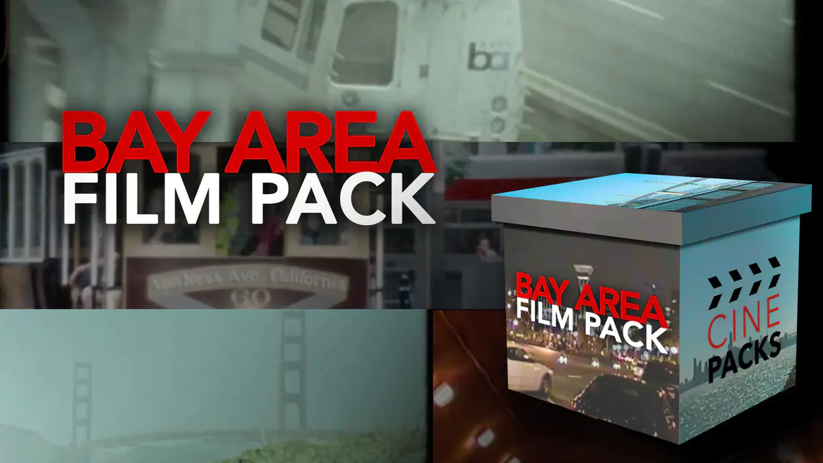 CinePacks – Bay Area Film Pack  模拟纹理的故障 VHS 镜头