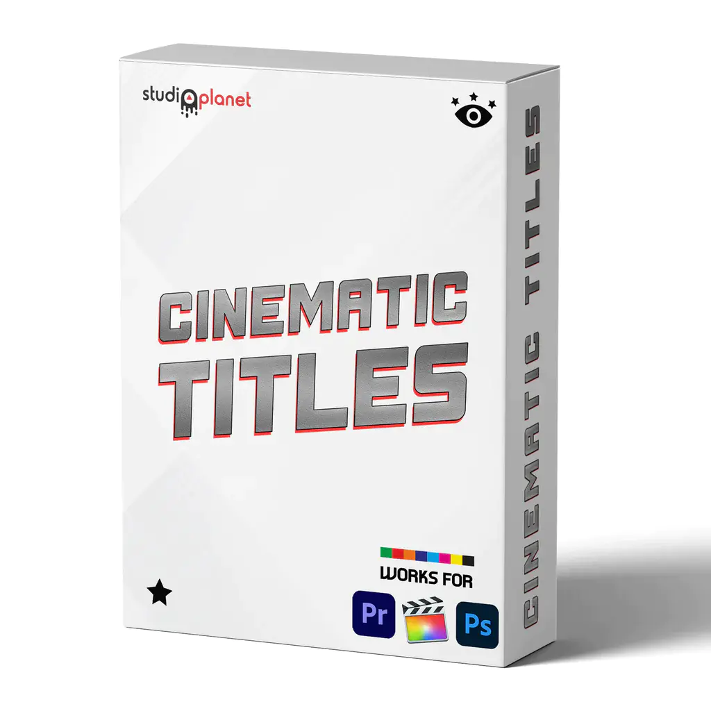 Studios Planet – Cinematic Titles Bundle (MOGRT) 电影级标题场景边框和图标设计捆绑包