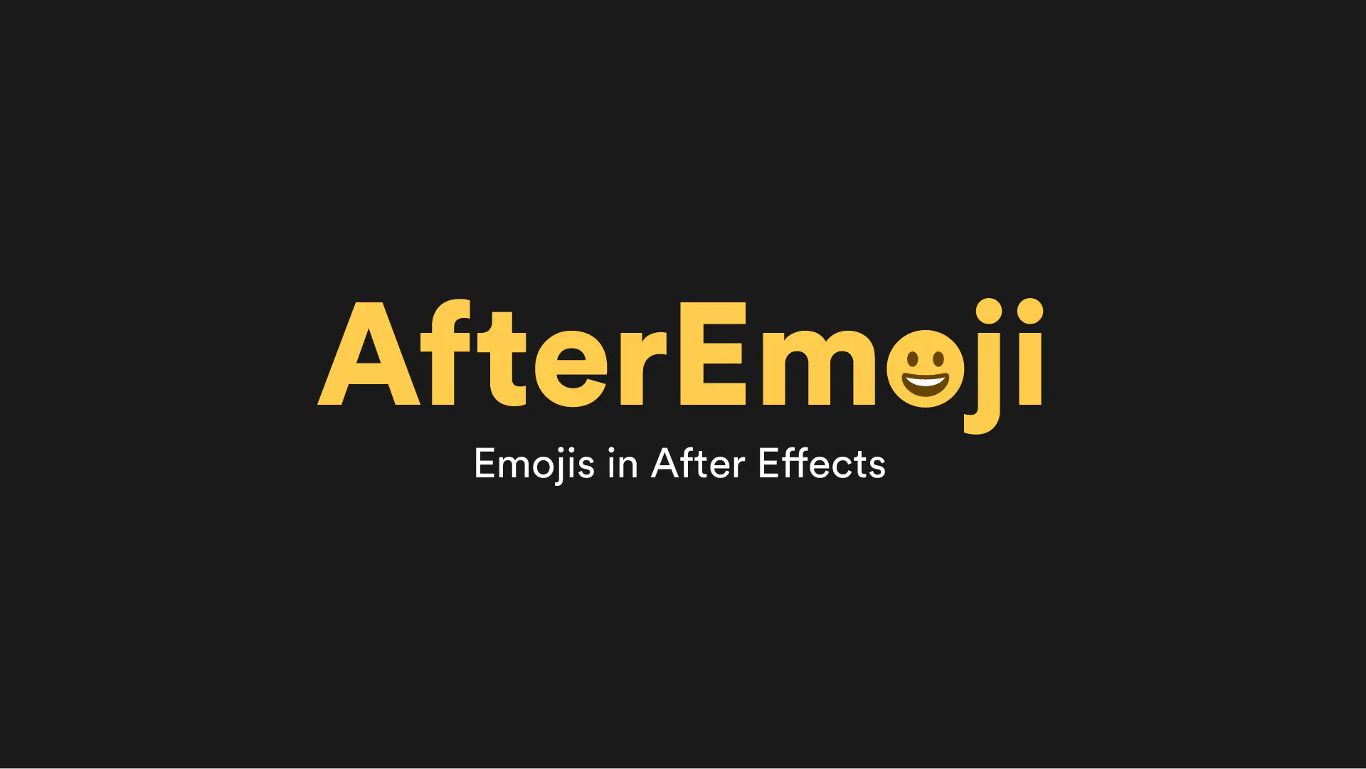 AE插件：Aescripts AfterEmoji v1.0 3500多个表情符号效果 Win/Mac