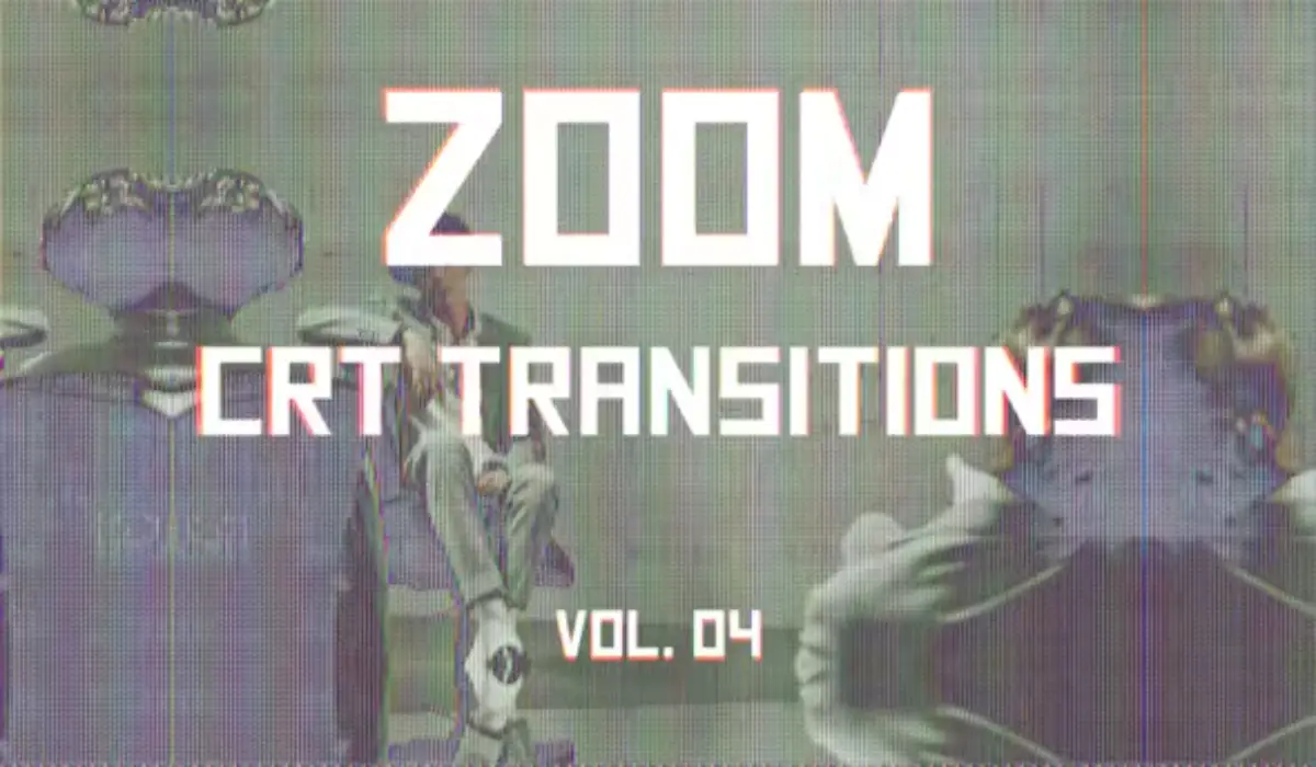 Videohive CRT Zoom Transitions Vol. 04 CRT缩放故障和复古过渡效果