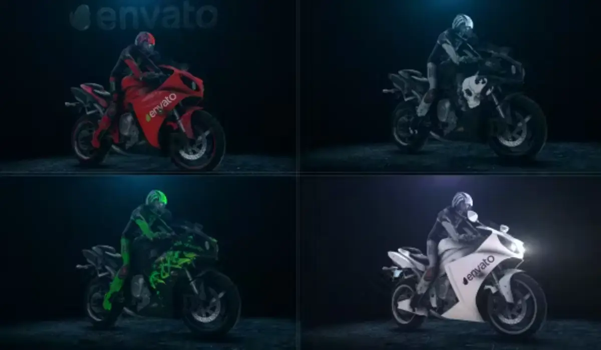 Videohive Sport Bike Reveal 展示和宣传运动摩托车模板