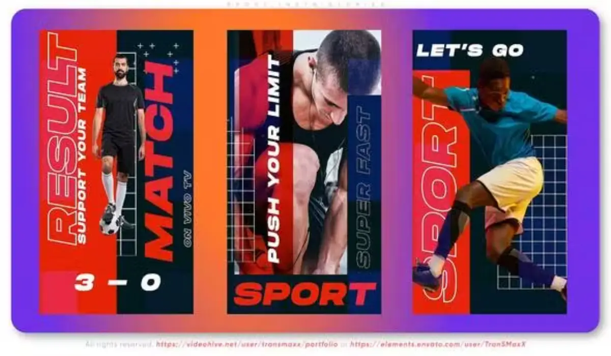 Videohive Sport Insta Stories 运动创意故事模板