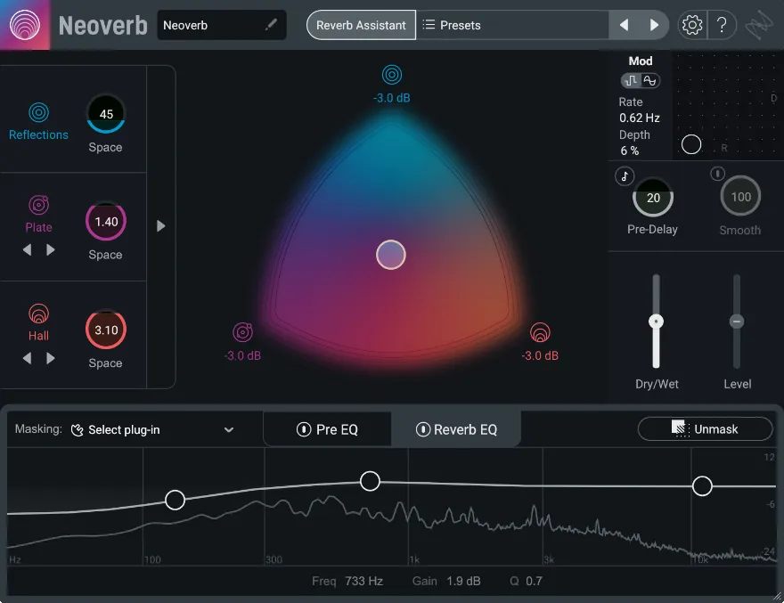 iZotope Neoverb Pro v1.3.0 混响音频插件