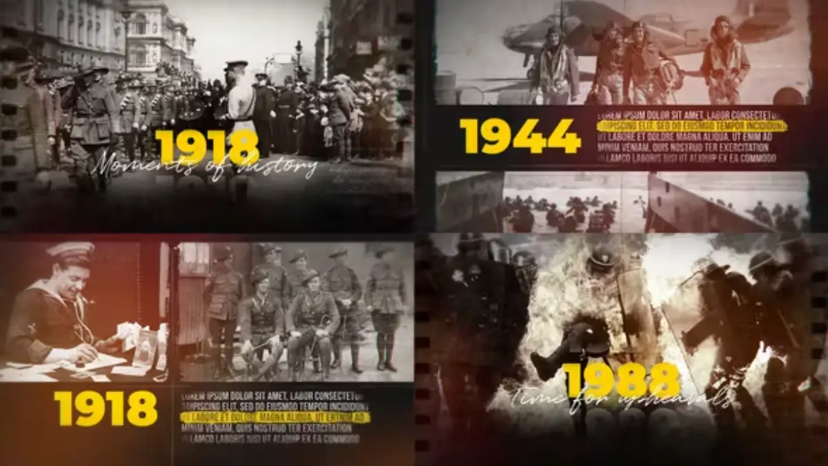 Old Memories – History Timeline Slideshow 历史时间轴幻灯片