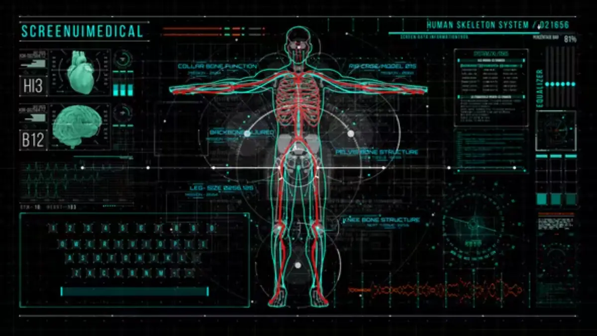 HUD700 Screen MEDICAL4  AI平视显示器UI医疗界面模板