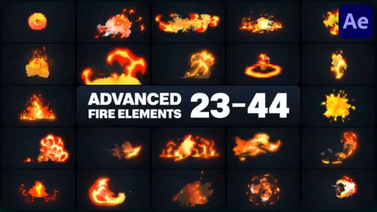 Advanced Fire Elements 高级火元素动态模板