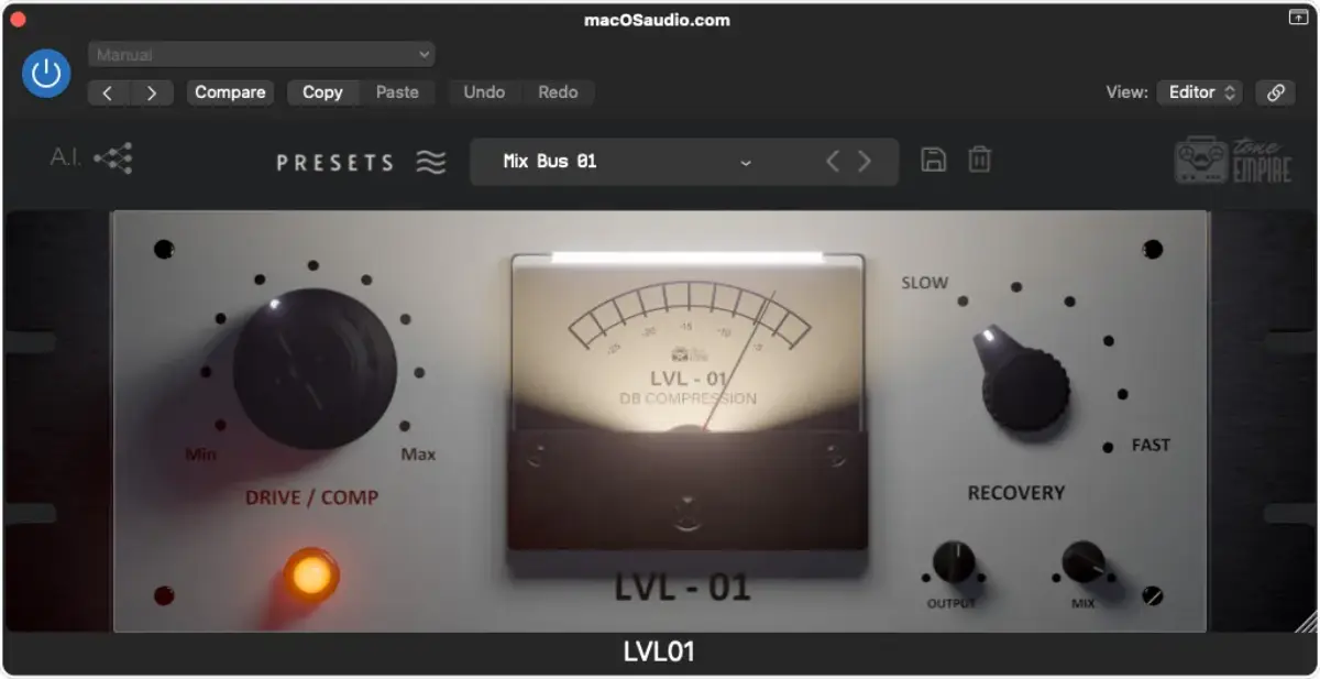 Tone Empire LVL-01 v2.0 AI音频压缩器插件