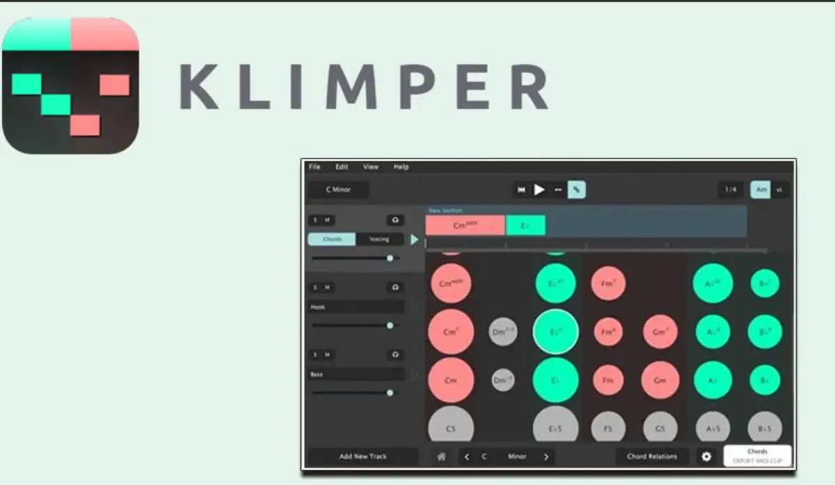 Polydigm Klimper v2.2.0 和弦旋律贝斯线音频插件