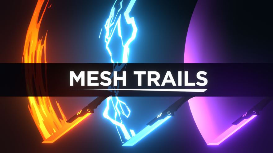 Blender Mesh Trails v1.3.3 自动轨迹生成器插件