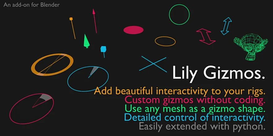 Blender Lily Gizmos v1.1.2 自定义轴心插件