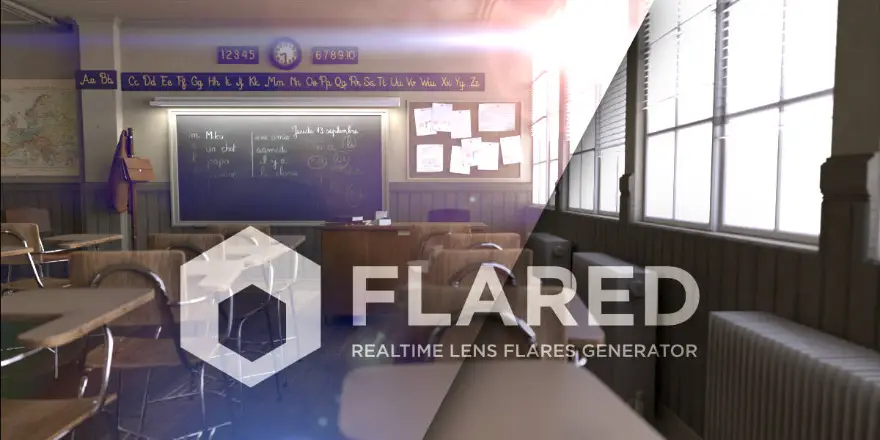 Blender Flared v1.9.51 逼真镜头耀斑效果插件