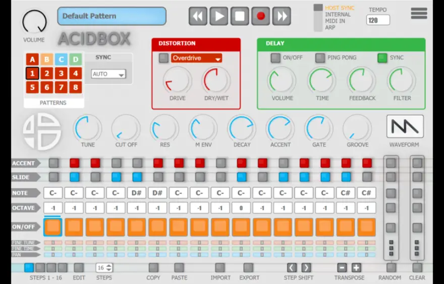 Audio Blast AcidBox 2 v1.3.0.1 低音线合成器