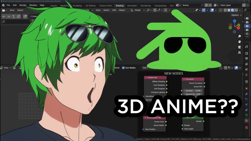 Blender Goo Engine v4.0.3 二次元卡通漫画渲染制作引擎插件