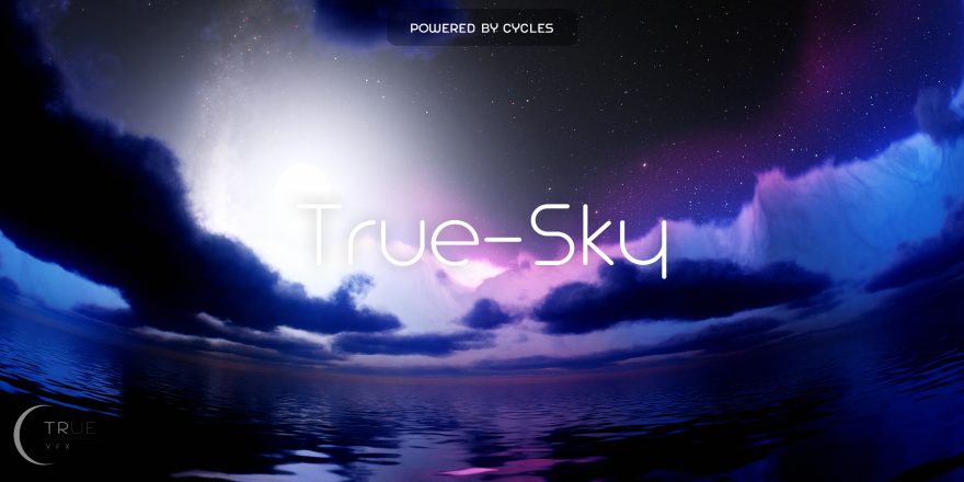 Blender True-Sky v2.2.0.6 创建逼真天空插件