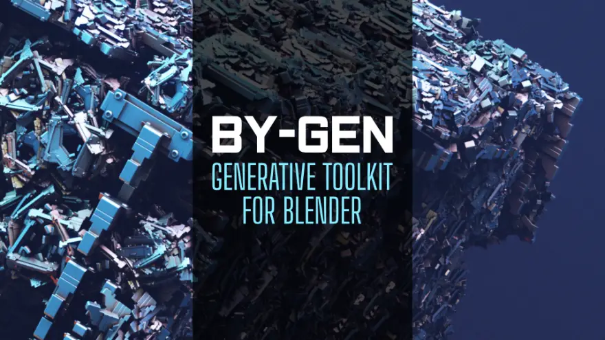 Blender By-Gen v9.2 参数程序化抽象模型生成器插件