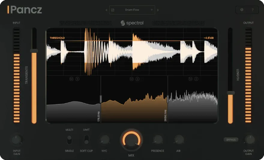 Spectral Plugins Pancz v1.1.6 多频带瞬态整形器