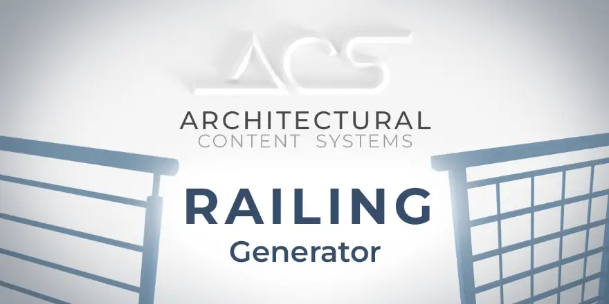 Blender ACS – Railing Generator 栏杆围栏节点生成器