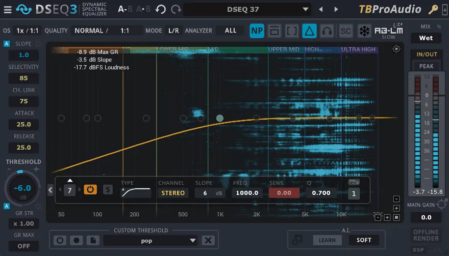 TBProAudio DSEQ3 v3.8.3 动态均衡器插件