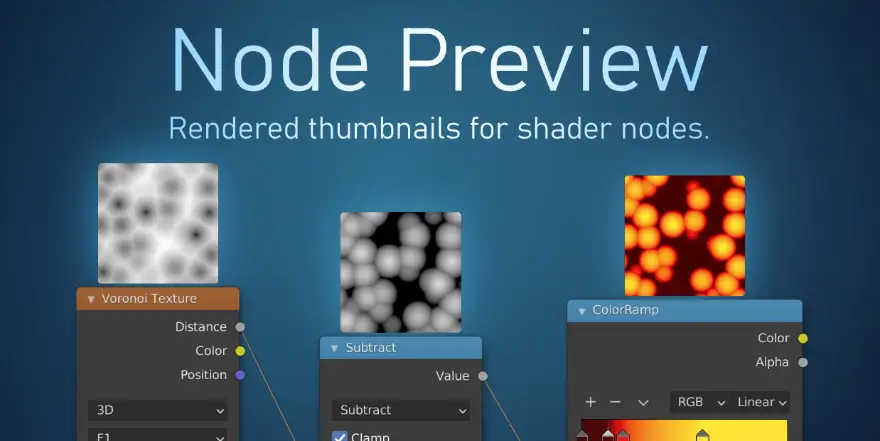 Blender Node Preview v1.17 节点缩略图可视化预览插件