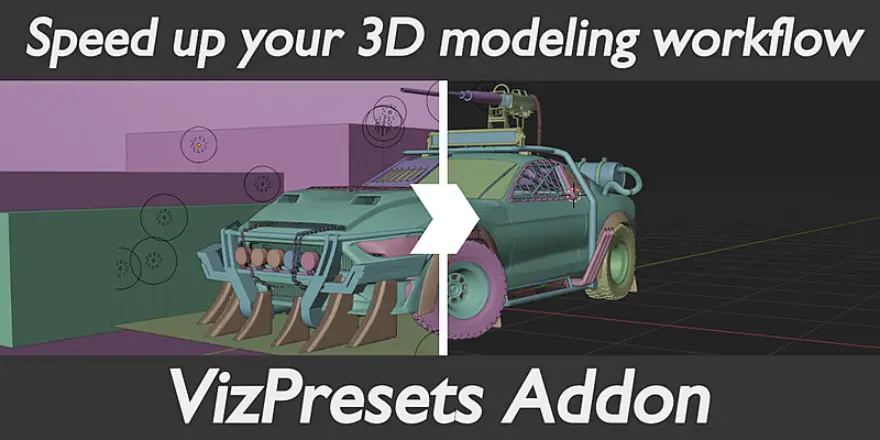 Blender Vizpresets v1.0.1 加速建模插件